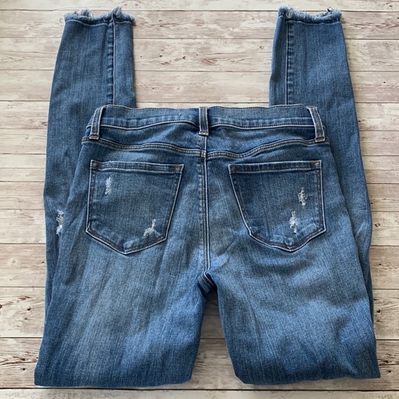 J Brand Maria High Waisted Diversion Destruct Distressed Raw Hem Skinny Jeans - Picture 10 of 16